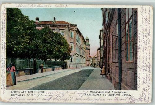 Sopron Realschule und Kirchgasse