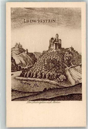 Ludwigstein Jugendburg sign. Merian