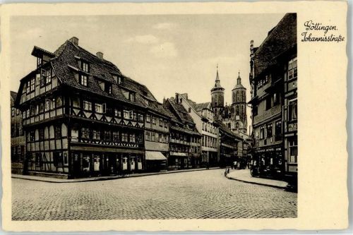 Göttingen Johannisstraße Kirche Kolonialwarenhandlung