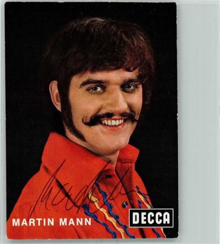Martin Mann Autogramm origin. Unterschrift
