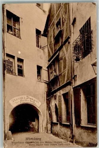 Nürnberg Hans-Sachshaus Gasthaus Hans-Sachsstube Hüttenstempel