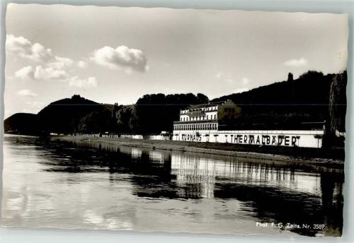 53498 W5484 Niederbreisig - Kurhaus m. Burg Reineck Thermalbad