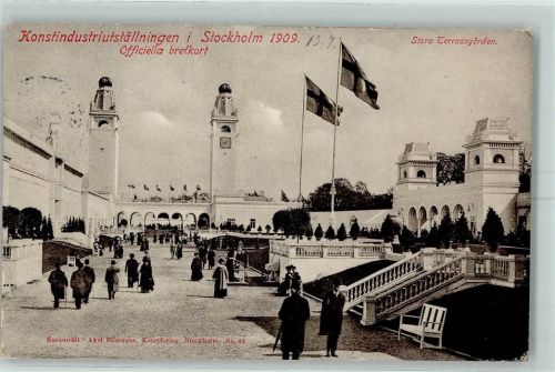 Stockholm 1909 - Konstindustriutställningen Stora Terrassgarden