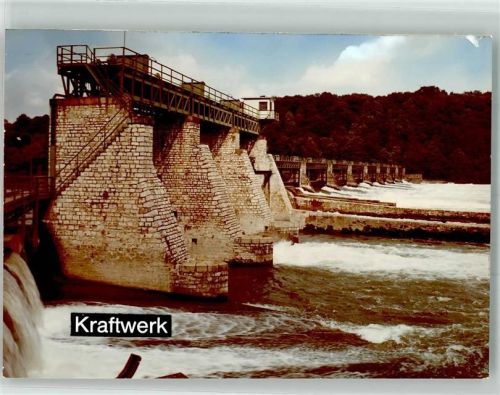 Rheinfelden Kraftwerk Ort handschriftlich Foto Original aus Archiv eines Ansichtskartenverlages