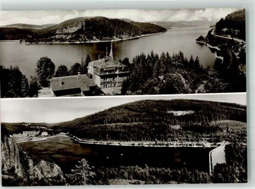Schluchsee Staumauer und Seehotel Hubertus