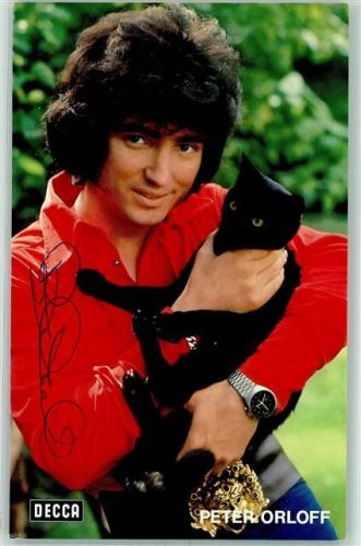 Peter Orloff Autogramm origin. Unterschrift Schwarze Katze
