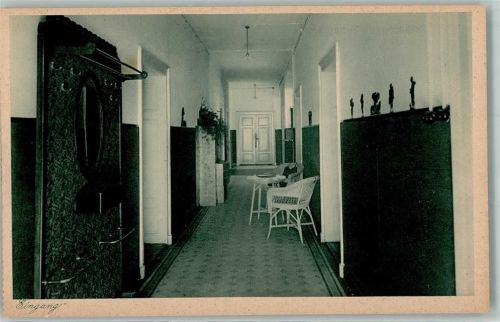 Gunzenhausen Diakonissen Mutterhaus Hensoltshöhe Haushaltugsschule Seminar Eingang Garderobe Stühle