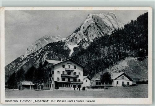 Hinterriß Gasthaus Alpenhof Risser Lalider Falken