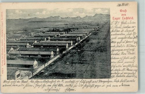 Lager Lechfeld 1905 Truppenübungsplatz Barackenlager