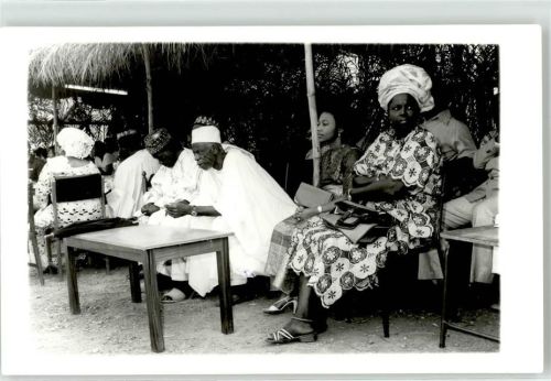 Abuja Siemens Einweihungsfeier neues Kraftwaerk lokale Politiker Siemensmitarbeiter 1964 Ughelli Power Plant