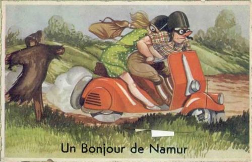 Namur Namur (Belgien) Leporello Motorroller I-