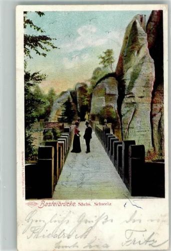 Bastei 1901 Basteibrücke