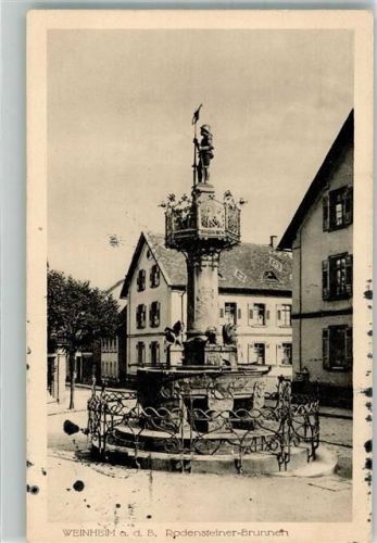Weinheim 1916 Rodensteiner Brunnen