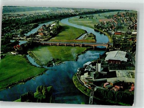 Minden Wasserstraßenkreuz Mittellandkanal Fliegeraufnahme