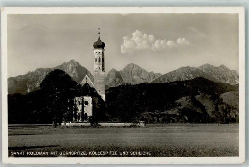 Schwangau Kirche St. Kolomann Gernspitze Köllespitze Schlicke