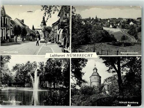 Nümbrecht 1973 Hauptstrasse Schloss Homburg