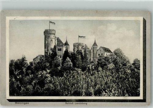 Meiningen 1914 Schloss Landsberg Feldpost WK I