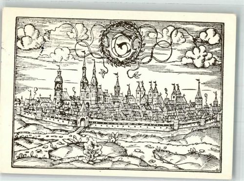Göttingen Alte Stadtansicht aus dem 15. Jahrhundert