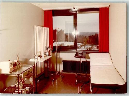 Bernried LVA-Krankenhaus Hohenried Behandlungszimmer Foto Original aus Archiv eines Ansichtskartenverlages Ort handschriftlich