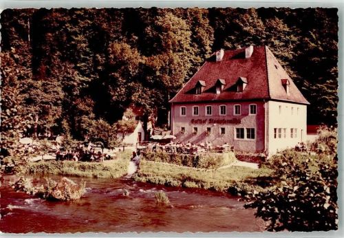 Gößweinstein Gasthaus Kupfermühle Ort handschrfitlich Foto Original aus Archiv eines Ansichtskartenverlages