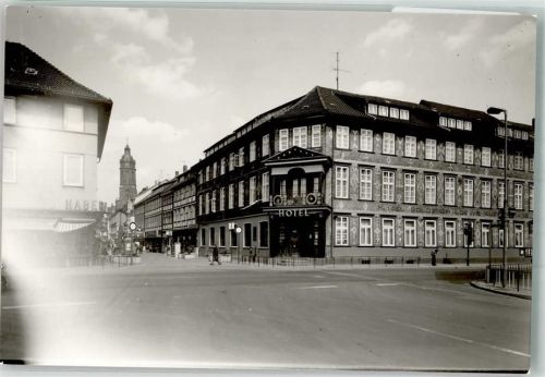 Einbeck Hotel Goldener Löwe Foto Original aus Archiv eines Ansichtskartenverlages Ort handschriftlich