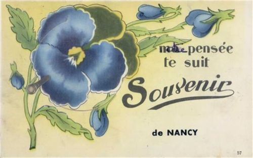Nancy Nancy (Frankreich) Leporello Stiefmütterchen I-II