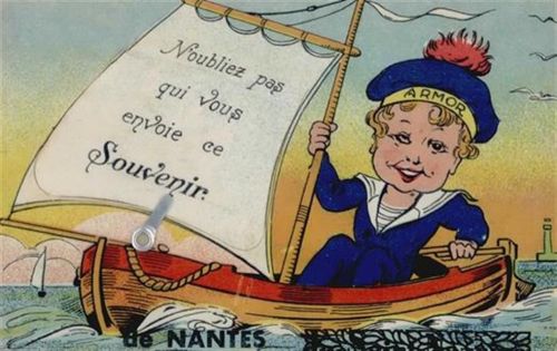 Nantes Nantes (Frankreich) Leporello, Bootsjunge auf Fahrt I-II