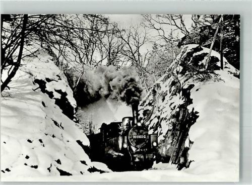 Harzgerode Eisenbahn Harzbahnen Felsschlucht bei Drahtzug