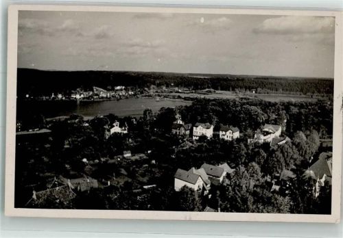 Mölln Panorama des Ortes am Ziegelsee Ort handschriftlich