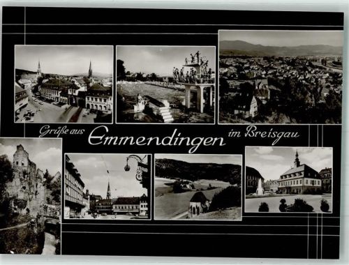 Emmendingen Stadttor Ev. Stadtkirche Schwimmbad Rathaus Burgruine Hochburg Tennenbach