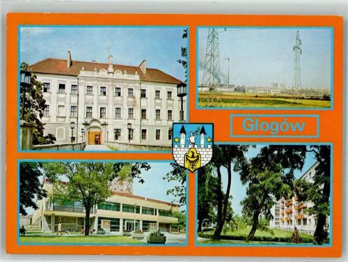Glogau 1995 Wappen Schloss Fabrik