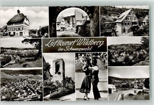 Wildberg r Tracht Gasthaus Fliegeraufnahme