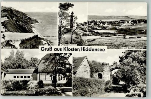 Kloster 1961 Leuchtturm Kloster Steilküste Museum Gerhart Hauptmann Haus