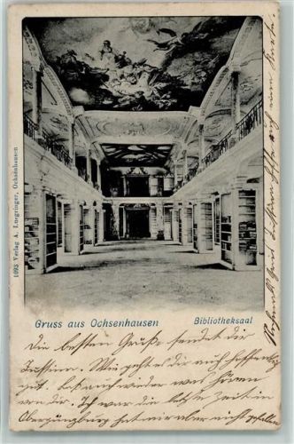 Ochsenhausen 1905 Bibliotheksaal