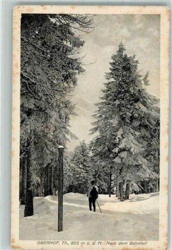 Oberhof Winter Ort lt. Stempel