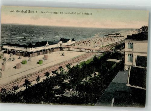 Seebad Bansin Strandpromenade Familienbad Herrenbad