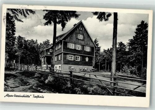 Torfhaus 1954 Gasthaus Alpen-Vereinshütte Notopfermarke Berlin