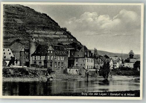 56299 W5401 Kobern-Gondorf Foto AK Burg von der Leyen