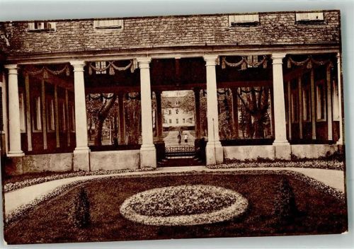 Bad Bocklet 1928 Brunnentempel mit Kurpark Fotograf Hans Spahn