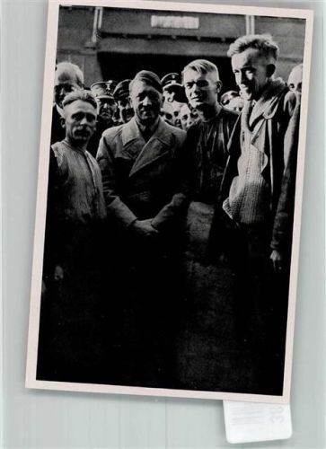 Siemensstadt Sammelbild Der Führer bei Arbeitern Sammelwerk Nr. 15 Adolf Hitler Nr. 82 Gruppe 64