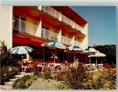 Nußdorf Hotel Seepark Terrasse Foto Original aus Archiv eines Ansichtskartenverlages Ort handschriftlich