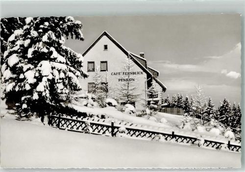 Schwalefeld Winter Gasthaus Cafe Pension Fernblick E. Galhofer