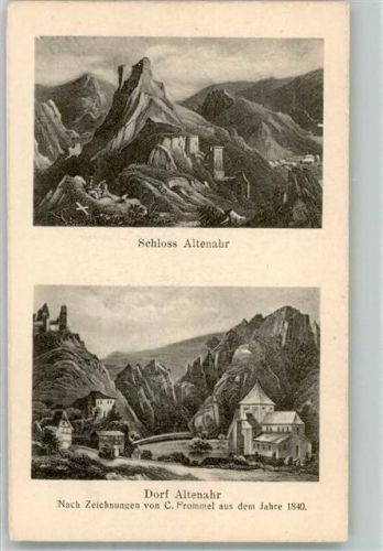 Altenahr Schloss sign. Frommel, C.