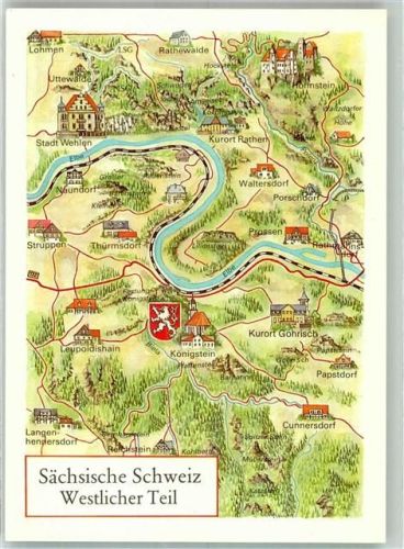 Gohrisch Umgebungskarte Sächsische Schweiz