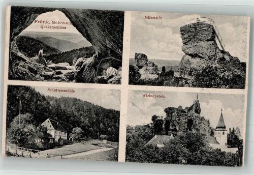 Wiesenttal Quackenschloss Adlerstein Schottersmühle Wichsenstein
