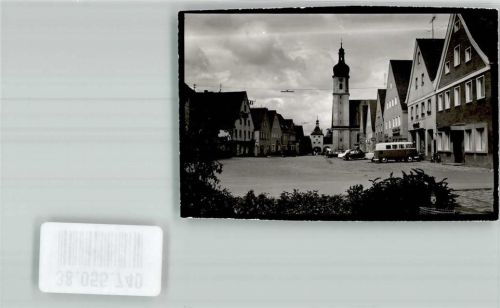 Allersberg VW T 1 Oldtimer Ort handschriftlich Foto Original aus Archiv eines Ansichtskartenverlages