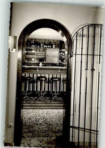 Rinteln Gasthaus Hotel Elfenborn Blumenparadies Bar Foto Original aus Archiv eines Ansichtskartenverlages Ort handschriftlich