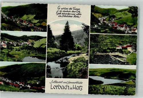 Lerbach Panorama des Ortes mit dem Lerbach Schwimmbad Sösetalsperre Verlag Thoericht 22731