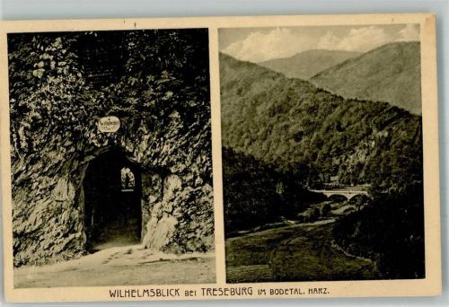 Treseburg 1926 Felsenhöhle Wilhelmsblick im Bodetal Verlag Louis Glaser 25360
