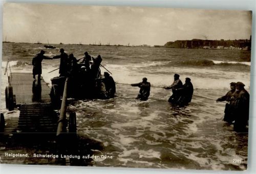 Helgoland Düne Schwierige landung